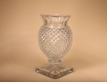 null SAINT-LOUIS 

Important vase de forme médicis en cristal moulé

Signé

Hauteur...