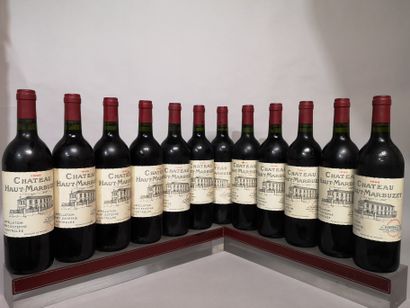 null 12 bouteilles Château HAUT MARBUZET - Saint Estèphe - 1996
2 étiquettes légèrement...