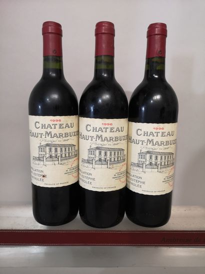 3 bouteilles Château HAUT MARBUZET - Saint...