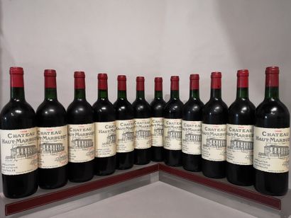 12 bouteilles Château HAUT MARBUZET - Saint...