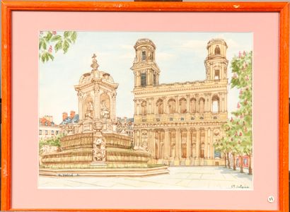 null Gilles VATRE (XXème siècle)
Ensemble de vues dont Paris :
- Saint Sulpice
-...
