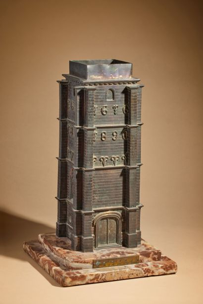 null XXe siècle 
Clocher en bronze représentant le clocher de l'église Saint-Jean...