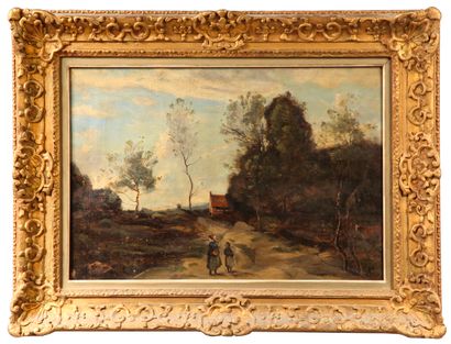 null Ecole française du XIXème siècle 
Paysage rural 
Huile sur toile
38 x 55 cm
Restaurations
Dans...