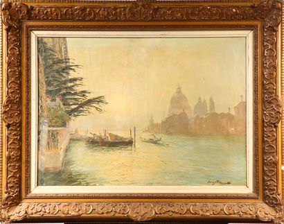 null Luigi MORETTI (1884-1950)
Venise
Huile sur toile
55 x 74 cm
Signé en bas à droite
Accidents...