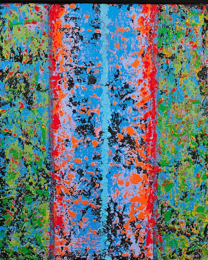 null Franck BRIATTE (Né en 1938)
Composition en bleu, vert et rouge
Acrylique sur...