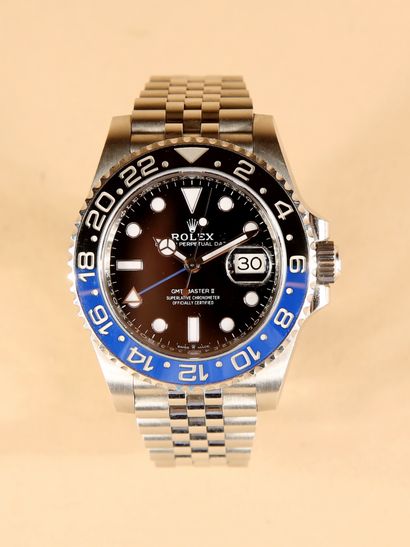 null ROLEX
OYSTER PERPETUAL DATE GMT-MASTER II
Montre bracelet en acier à cadran...