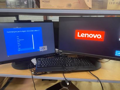 null * Ordinateur LENOVO M720q intel CORE i5 8 th generation et 1 écran LENOVO écran...