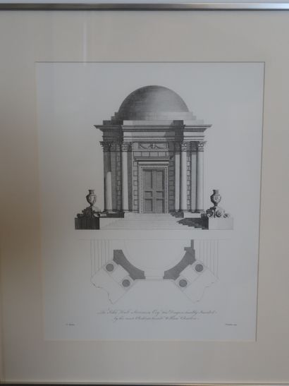 null D'après l'architecte W. Chambers (1723-1796) et Pierre FOURDRINIER (graveur)
Quatre...