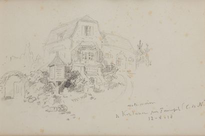 null Jules CHERET (1836-1932)
Notre maison
Mine de plomb sur Canson, titré, situé...
