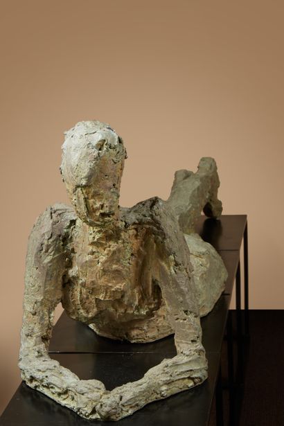 null William CHATTAWAY (1927-2019)
Femme nue allongée, 1968 
Epreuve en bronze à...