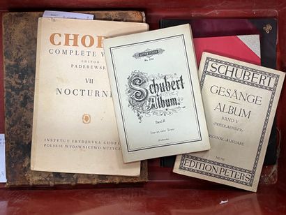 null Lot de livres et partitions : 
- Chopin, Complete works, Editor Paderewski,...