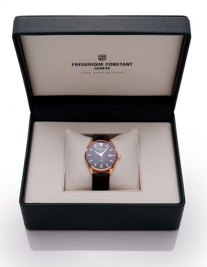 FREDERIQUE CONSTANT
Rose gold-plated steel...