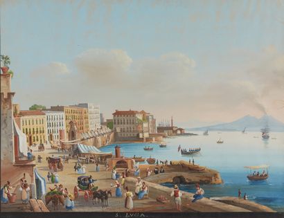 null Neapolitan school
Two views of Naples
Gouache
40 x 52.5 cm
Some are annotated...
