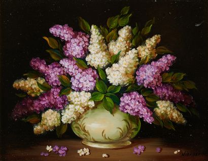 Robert NISZERNI (Né en 1943) 
Bouquets 
Deux...
