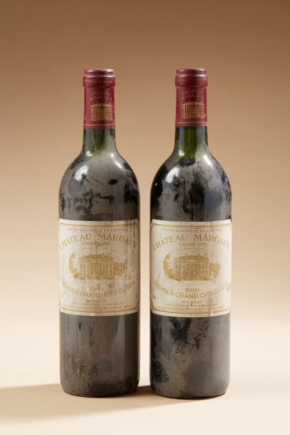 null 2 bottles CHÂTEAU MARGAUX - Premier grand cru classé. 1990
