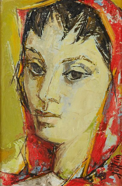 Guily JOFFRIN (1909-2007) 
Portrait de femme...
