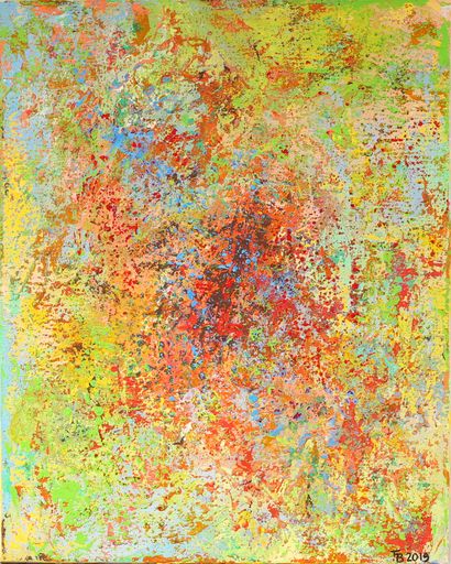 null Franck BRIATTE (Né en 1938)
Composition en vert, rouge et bleu
Acrylique sur...