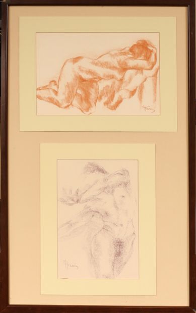 null Martha HRAOUI (XXème siècle)
Etudes de nus 
Six reproductions dans trois montages
Mesurant...