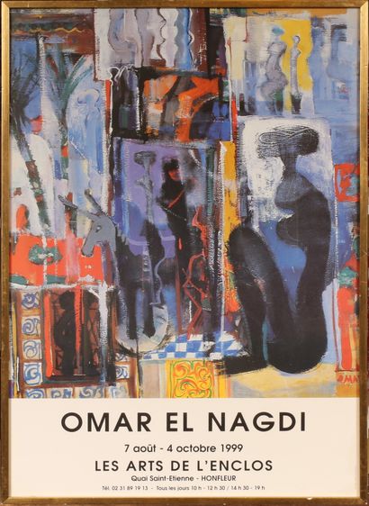 null Omar EL NAGDI (1931 - 2019)
Affiche en couleurs pour une exposition à la galerie...