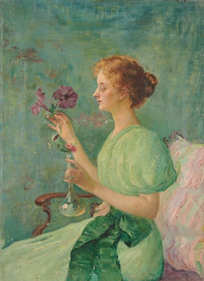 Henri LE RICHE (1868-1944)
Jeune femme assise...