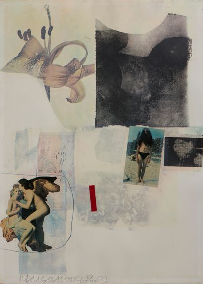 RAUSCHENBERG ROBERT (1925 - 2008) RAUSCHENBERG ROBERT (1925 - 2008) SANS TITRE (BRADEMAS),... Gazette Drouot