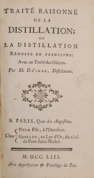 null * DÉJEAN (pseud. d'Antoine Hornot). Traité raisonné de la distillation, ou la...