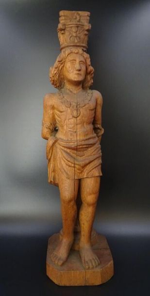 null Saint-Sébastien
Sculpture en bois
Travail du XXème siècle
Hauteur : 51 cm 
...