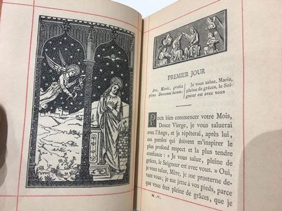 null [Reliures]. Mois de la Vierge Marie. Dijon, Pellion et Marchet Frères, s.d....