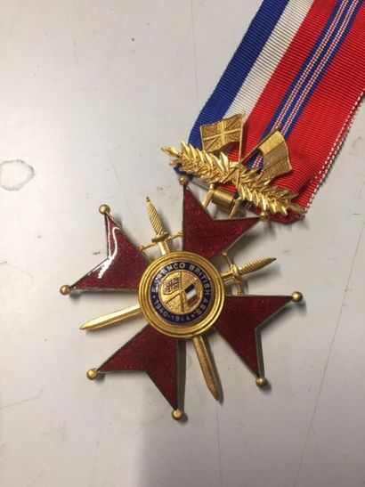 FRANCO-BRITANIQUE : Croix de Commandeur de...