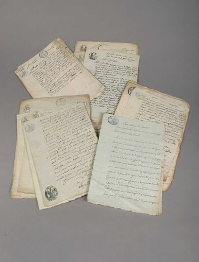 null [Corse] [Marine]. Ensemble de 27 documents d'archives dont 19 concernent la...