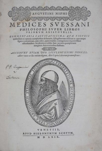 null [Livre du XVIe siècle]. ARISTOTE ; NIFO (Agostino). Augustini Niphi super libros...