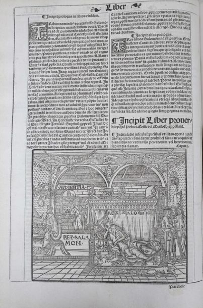 null [Livre du XVIe siècle]. [Bible. Latin. 1531]. Biblie sacre textus cu[m] concorda[n]tiis...