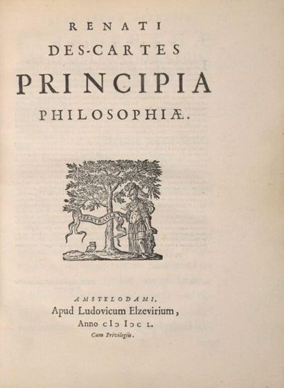 null DESCARTES (René). [Opera Philosophica]. 1. Principia philosophiae. 2. Specimina...
