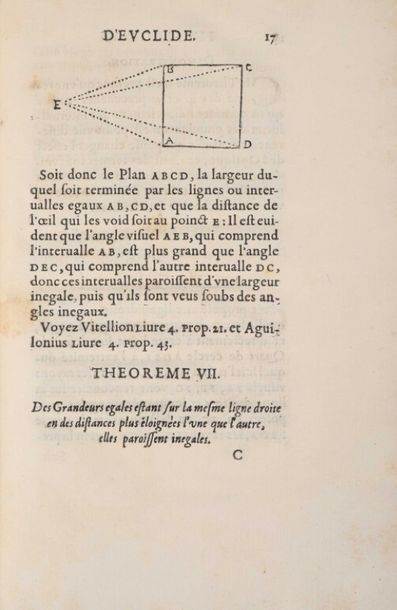 null EUCLIDE. La perspective d'Euclide traduite en françois sur le texte grec, original...