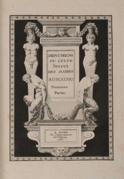 null [Curiosa]. [HANCARVILLE (Pierre François Hugues d')]. Monumens du culte secret...