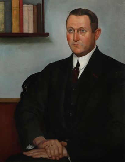 Leonid FRECHKOP (1897-1982). Leonid FRECHKOP (1897-1982).
Portrait d'un gynécologue,...