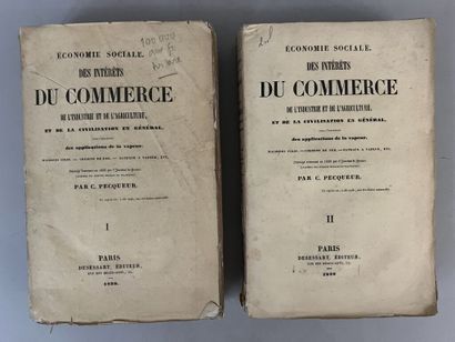 null PECQUEUR (Constantin). Economie sociale. Des intérêts du commerce, de l'industrie...