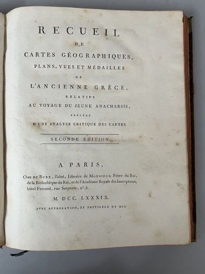 null [Atlas]. BARBIÉ DU BOCAGE (Jean-Denis). Collection of geographical maps, plans,...