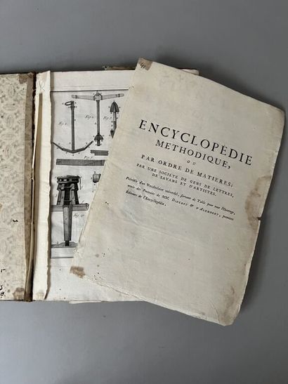 null [Marine]. Planches de l'Encyclopédie méthodique. Marine. Tome premier [seul]....