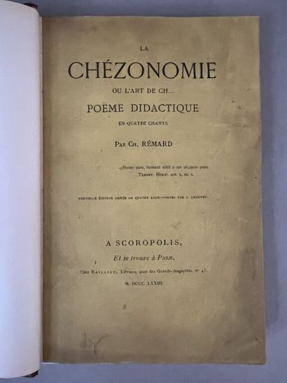 null RÉMARD (Charles). Chézonomie ou l'art de ch Poëme didactique en quatre chants....