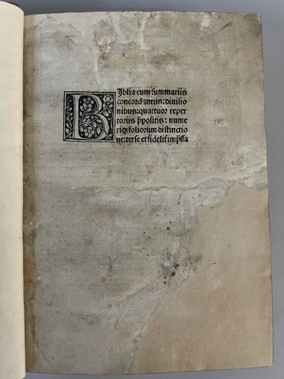 [Incunabula]. [Bible, Latin, 1497]. BIBLIA...