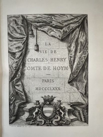 null [PICHON (Jérôme)]. Vie de Charles-Henry comte de Hoym, ambassadeur de Saxe-Pologne...