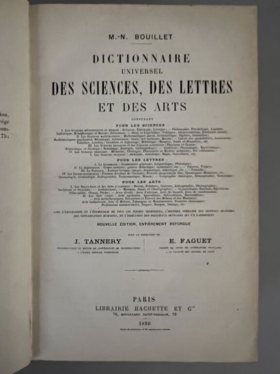 null BOUILLET (M.-N.). Dictionnaire universel des sciences, des lettres et des arts...