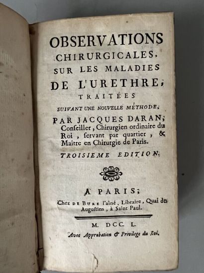 null DARAN (Jacques). Surgical observations on the diseases of the urethra, treated...