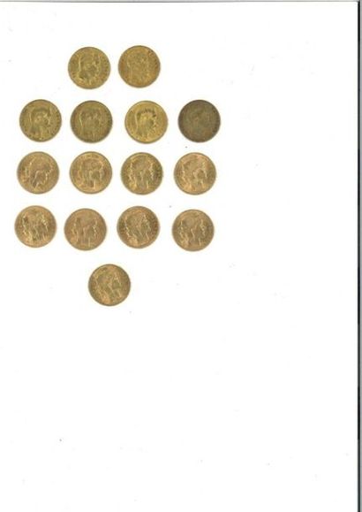 FRANCE: 
-1 x 20 gold francs NAPOLEON III...
