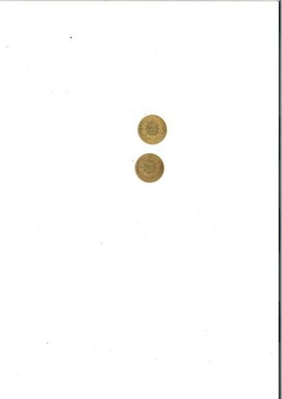 null FRANCE: 
1 x 10 gold francs (900 thousandths) NAPOLEON III TETE LAUREE, 1864.
1...