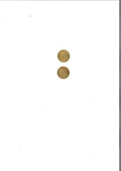 null FRANCE : 
1 x 10 francs or (900 millièmes) NAPOLEON III TETE LAUREE, 1864.
1...