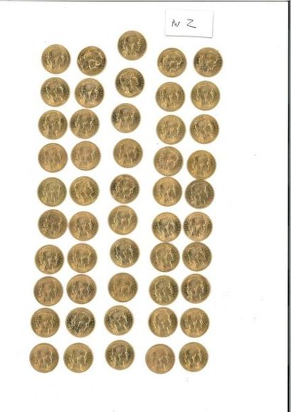 null FRANCE: 
-1 x 20 gold francs (900 thousandths) COQ DE CHAPLAIN, 1905.
-5 x 20...