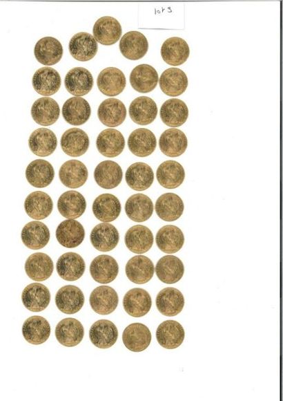 FRANCE:
-1 x 20 gold francs (900 thousandths)...