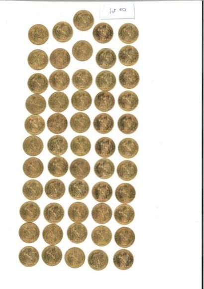 null FRANCE:
-1 x 20 gold francs (900 thousandths) COQ DE CHAPLAIN, 1908.
-4 x 20...